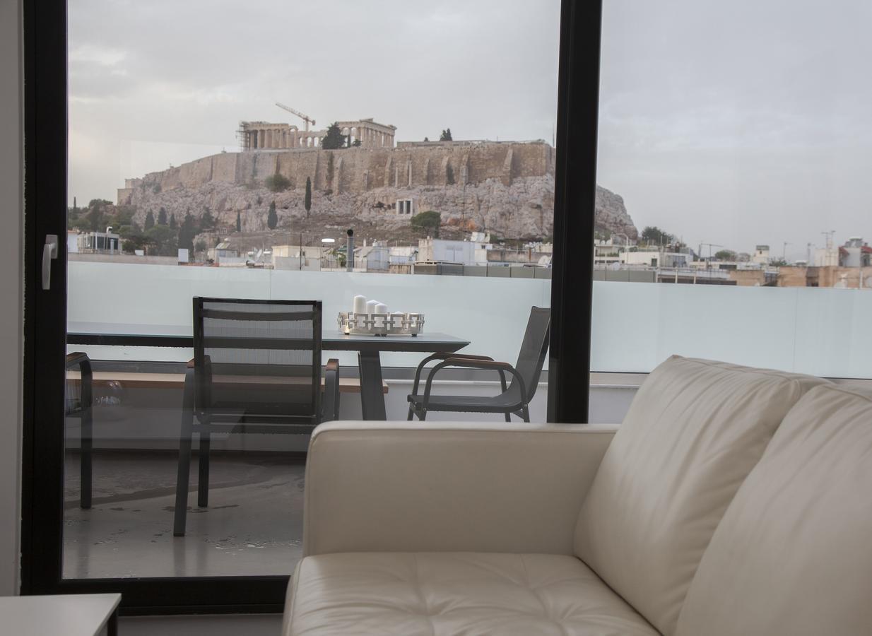 Luxury Penthouse Touching The Acropolis By Ghh Lägenhet Aten Exteriör bild