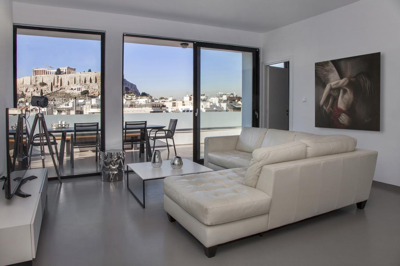 Luxury Penthouse Touching The Acropolis By Ghh Lägenhet Aten Exteriör bild