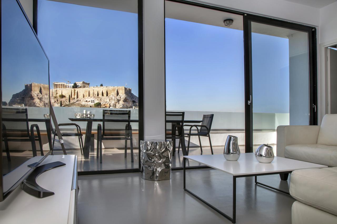 Luxury Penthouse Touching The Acropolis By Ghh Lägenhet Aten Exteriör bild