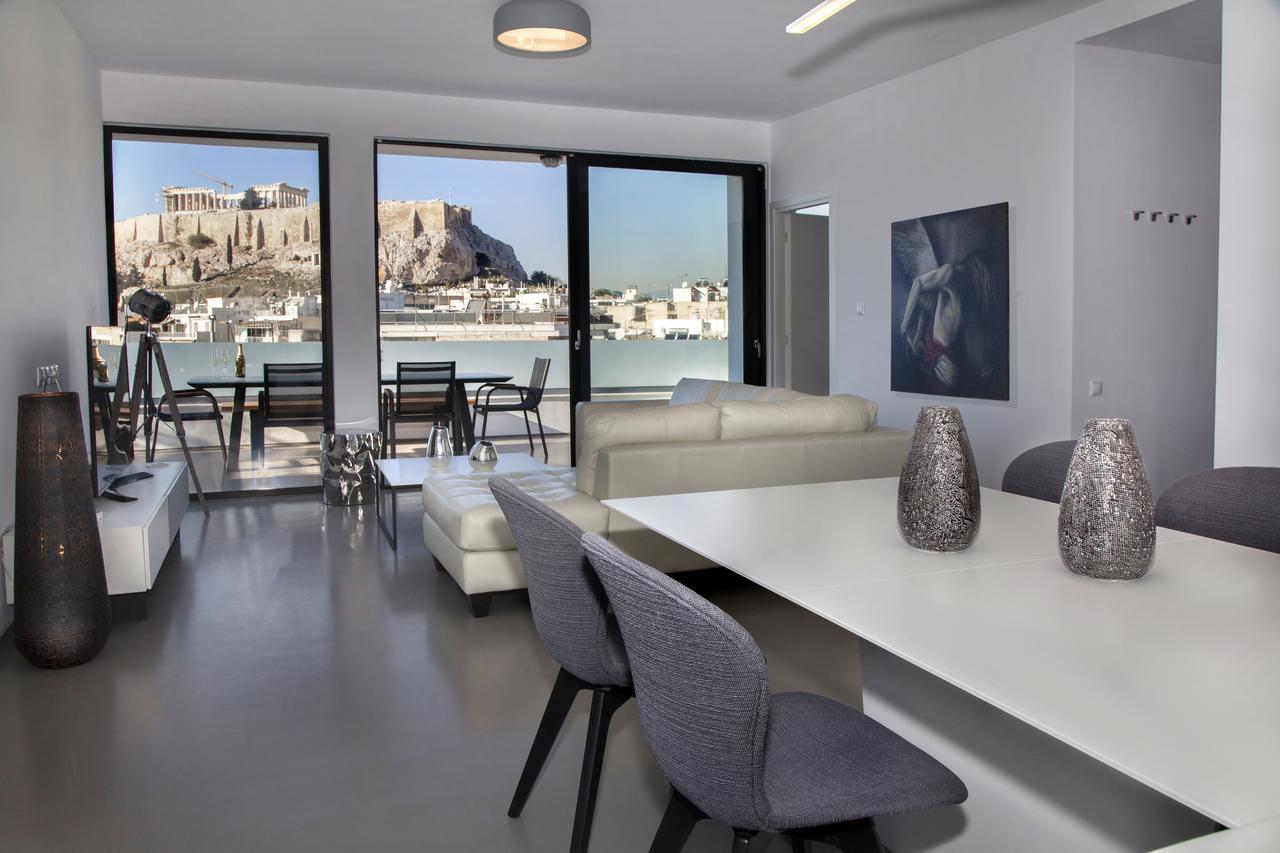 Luxury Penthouse Touching The Acropolis By Ghh Lägenhet Aten Exteriör bild