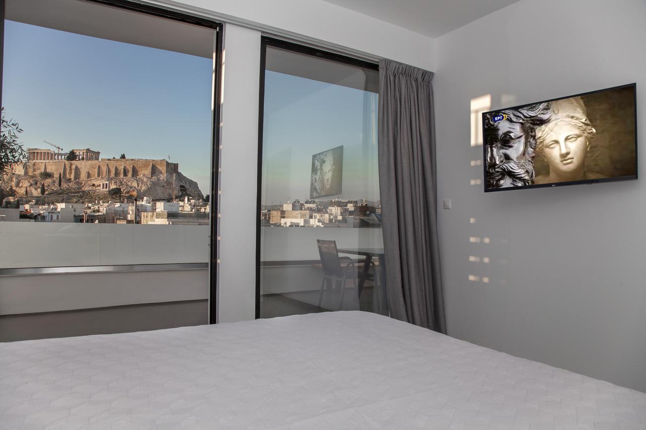 Luxury Penthouse Touching The Acropolis By Ghh Lägenhet Aten Exteriör bild