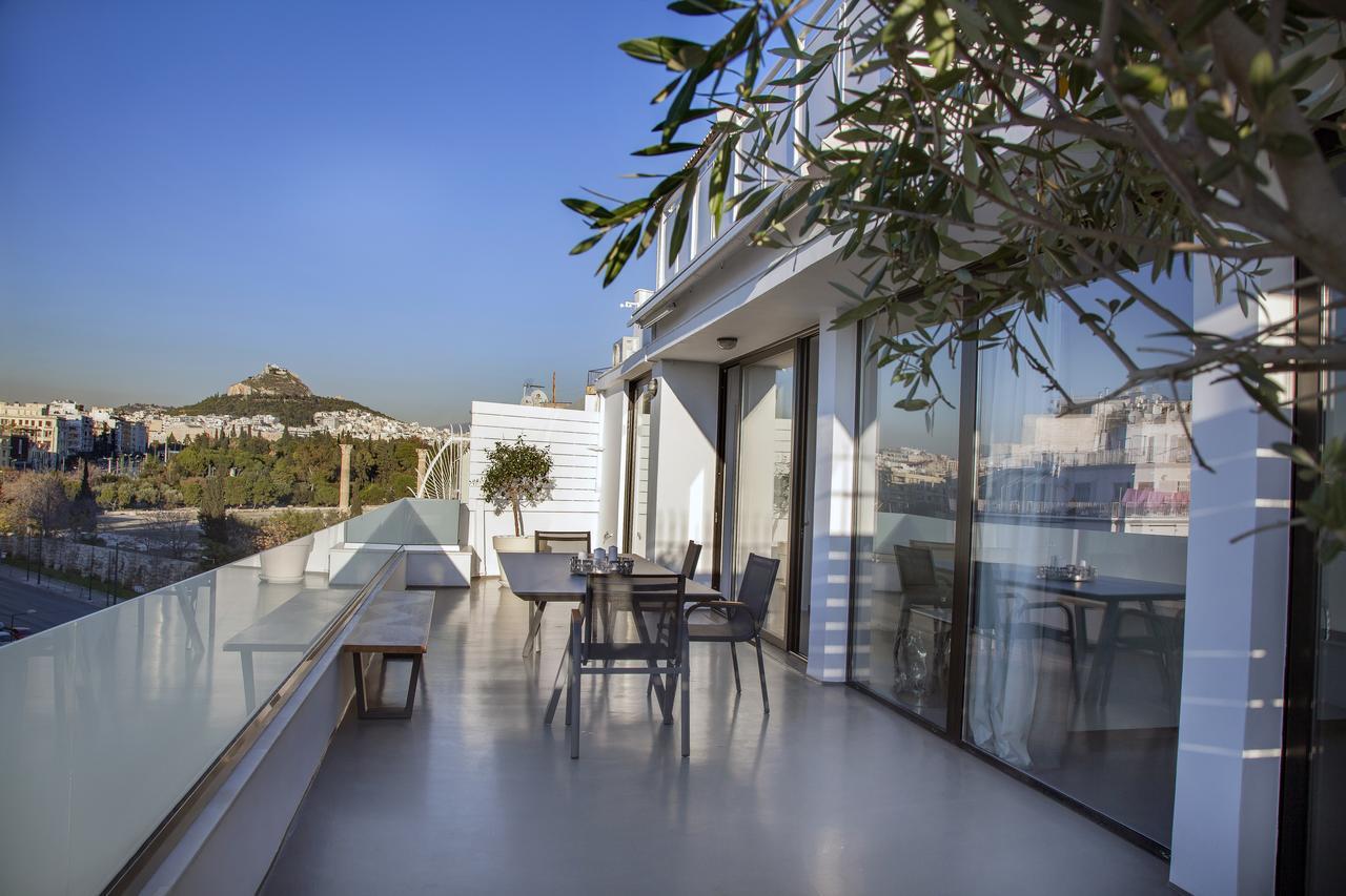 Luxury Penthouse Touching The Acropolis By Ghh Lägenhet Aten Exteriör bild
